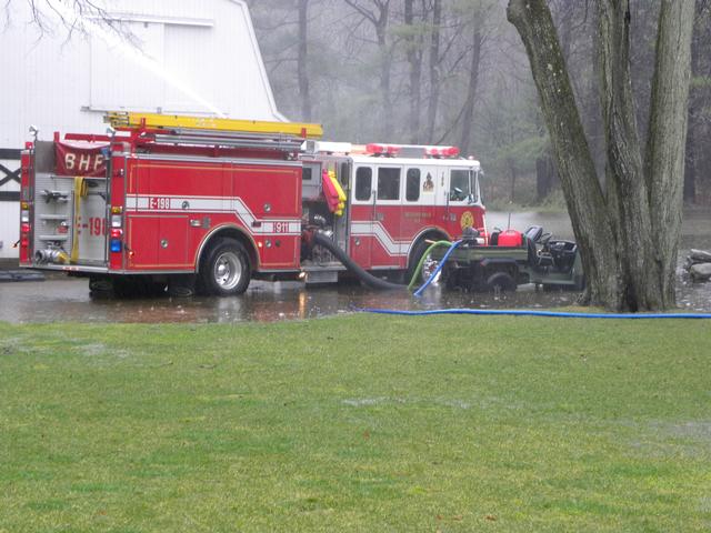 Flooding condition on Succabone rd April 2010